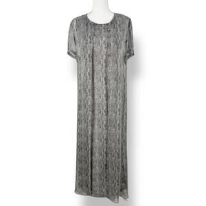 Spenser Jeremy Women's Vintage 100% Silk Midi Dress & Long Cardigan Size 12